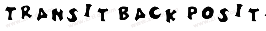 Transit Back Positiv字体转换